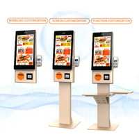 Kiosque en libre-service pour restaurant LIEN, réduction des temps d'attente, avec SDK et écran tactile pour utilisation dans les centres commerciaux, kiosque de paiement automatique