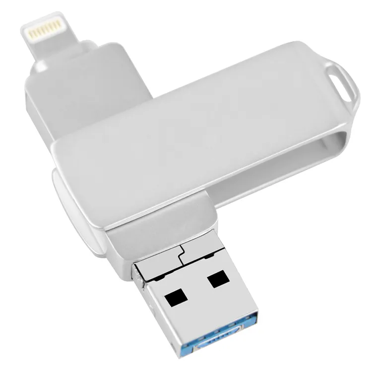 Pen drive, alta <span class=keywords><strong>velocidade</strong></span> 32gb otg pendrive 3 em 1 usb 3.0 com otg para iphone 8 plus android 2/4/8/16/32/64/128/256gb