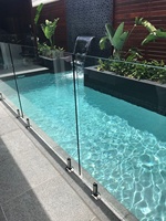 CBMmart Garde-corps en verre sans cadre en acier inoxydable moderne pour villa avec garantie de 3 ans