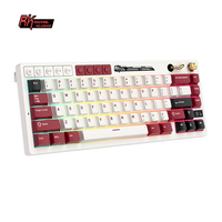 Clavier mécanique RK ROYAL KLUDGE RK M65 sans fil/BT/2.4G/USB-C, clavier gamer à joints interchangeables à chaud avec TFT