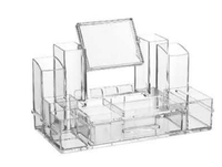 Organisateur de stockage cosmétique transparent de comptoir empilable soins de la peau vitrine cosmétique organisateur de maquillage acrylique avec tiroirs