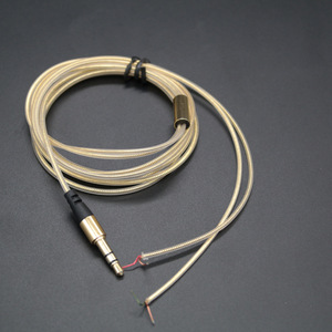 Câble audio en fil d'aluminium avec âme en cuivre plaqué or pour casque MP3, produit semi-fini métallisé - Product Image 1