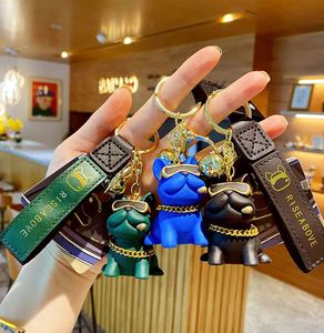 NOUVEAU Porte-clés 3D en PVC, motif Bouledogue Français de dessin animé mignon, Pendentif de sac, Porte-clés en résine, Porte-clés de combat, Porte-clés de voiture, Porte-clés Anime - Product Image 6
