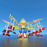 Lune volante magique voiture flottante champ de foire cerf-volant planeur autres installations de parc d'attractions auto-contrôle tour en avion flottant