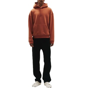 Fabrication en gros de sweats à capuche surdimensionnés pour hommes en coton et polyester de haute qualité, avec logo personnalisé brodé, coupe ample et doublure polaire épaisse - Product Image 5