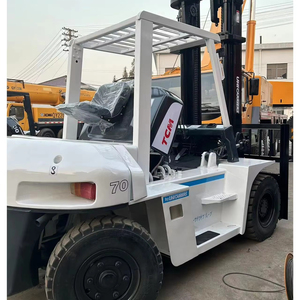 Used TCM FD70 FD100 FD50 FD30 Diesel Forklifts 3-25 Ton Two/Three Stage Mast 1000mm Fork Length Japan Origin Warehouse Use - Product Image 1