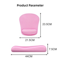 Tapis de souris ergonomique en mousse à mémoire de forme OEM avec base antidérapante et support de poignet souple, style anime, repose-poignet personnalisé avec logo