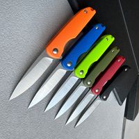 Couteau pliant à roulement à billes, lame en acier inoxydable 7Cr13Mov, manche en nylon et fibre de verre, couteau tactique EDC de poche