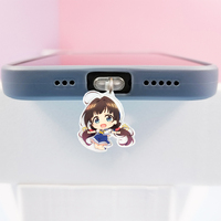 Bouchon anti-poussière personnalisé Port de charge transparent Bouchon anti-poussière pour IPhone/type-C/Android Bouchon Housse de protection Prise de téléphone