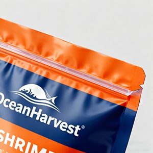 ถุงซิปล็อคพิมพ์ลายตามสั่ง เกรดสำหรับอาหาร ใช้ซ้ำได้สำหรับบรรจุอาหารแช่แข็ง ปิดผนึกด้วยความร้อน ปั๊มร้อน ผลิตจากไมลาร์และพีอี - Product Image 4