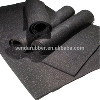 Tuiles de terrain de jeu d'occasion bon marché fabriquées en Chine, 1m*10m/ 1.2m*10m, tapis en caoutchouc, briques pour revêtement de sol extérieur pour gymnases