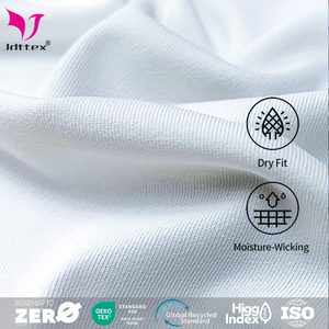Moisture Wicking Quick Dry Fabric <strong>88</strong>% <strong>Polyester</strong> <strong>12</strong>% <strong>Elastane</strong> Lightweight Running Sports <strong>T</strong>-<strong>Shirt</strong> Textile - Product Image 2