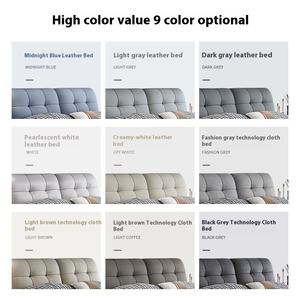 أثاث غرفة نوم حديث بسعر الجملة مخصص للنوم بإطار خشبي إطار خشبي إطار مفروشات من الجلد - Product Image 4