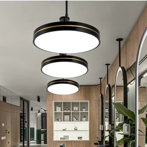 Luminaire suspendu rond Haoshun Led 30cm 90 CRI pour espaces commerciaux, restaurants, studios - Product Image 1