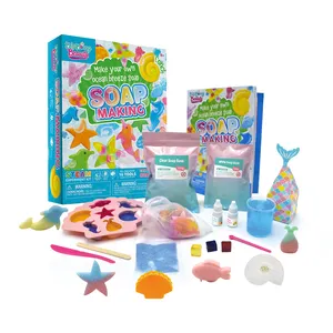 Vente en gros de jouets scientifiques cadeau d'activité scientifique sur tige pour filles et garçons kits de bricolage kit de fabrication de savon kit de bricolage à la main