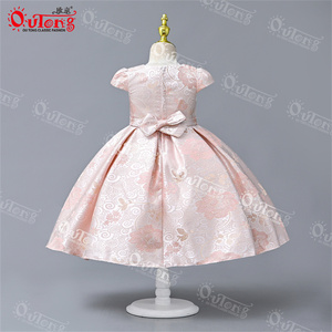 Yoliyolei 2023 Vestido de Fiesta Largo de Satén de Poliéster/Algodón para Niñas, Elegante Vestido de <span class=keywords><strong>Princesa</strong></span> <span class=keywords><strong>Rosa</strong></span> para Banquete de Boda - Product Image 6