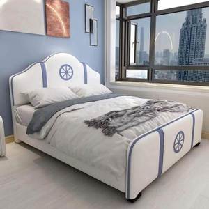 Pirate Ship Kids Full Size Daybed Modern Minimalist Wood Cotton Upholstery Comfortable for Boys Small Space Bedroom Adventure - Product Image 2
