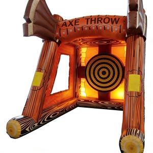 Jeu <span class=keywords><strong>de</strong></span> <span class=keywords><strong>lancer</strong></span> <span class=keywords><strong>de</strong></span> <span class=keywords><strong>hache</strong></span> gonflable commercial à 2 voies, thème <span class=keywords><strong>Viking</strong></span>, jeu interactif <span class=keywords><strong>de</strong></span> carnaval, PVC écologique 4x3x3m - Product Image 6