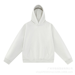 Sudadera de algodón puro para hombre, marca de moda, sudadera con capucha estilo americano de tela gruesa, chaqueta personalizada para hombre - Product Image 4