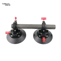 YUANYUJINGMI Support de fixation rapide et sécurisé pour caméra d'action, avec base à ventouse sous vide en alliage d'aluminium de 6 pouces, pour voiture, course et bateau