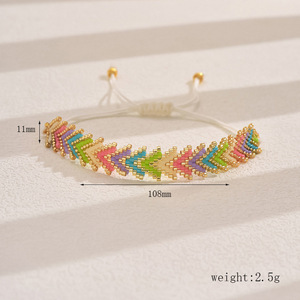 Gioielli all'ingrosso amicizia bracciale Tennis perline sfuse colorate piccole stringhe di moda bracciale per accessori da donna - Product Image 6