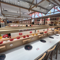 Machine à sushi avec croissants Système de convoyeur à bande automatique kaiten classique