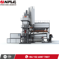 Planta Mezcladora de Asfalto NFLG de 160 Toneladas por Hora, con Control PLC, Bomba Accionada por Motor, Alta Eficiencia Operativa