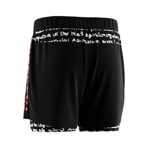 Shorts d'entraînement 2 en 1 pour hommes, durables et à séchage rapide, coupe ergonomique pour MMA BJJ - Product Image 5