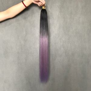 Extensions de cheveux naturels humains de 22 pouces, alignées aux cuticules, nouées <span class=keywords><strong>à</strong></span> la main, avec pointes invisibles en plumes, longueur étirée, vente en gros - Product Image 2
