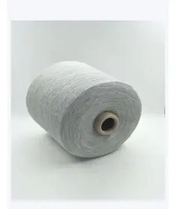 Fil CVC de fil de PC de coton de polyester de NE 30/1 50/50 pour tricoter par la couleur blanche crue de 28g