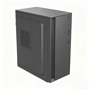 Boîtier <span class=keywords><strong>PC</strong></span> Mid-Tower Durable pour M-ATX ITX, 4 Emplacements PCI, 3 Disques Durs, 1 SSD, Points de Fixation Multi-Ventilateurs, Accessoire Hôte <span class=keywords><strong>PC</strong></span> - Product Image 1