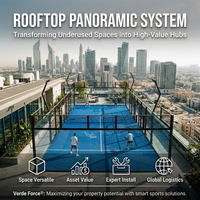 Kit de démarrage pour club de padel, terrain de padel professionnel panoramique de haute qualité