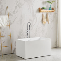 Mini bain à remous pour une personne, petite baignoire peu coûteuse avec siège, baignoires en acrylique simples d'angle