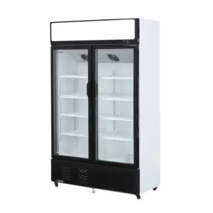 Refrigerador vertical de bebidas Kenkuhl, refrigerador de exhibición de bebidas, refrigerador vertical comercial, supermercado