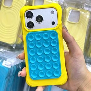 Coque de téléphone à ventouse pour iPhone 17 Pro Max 15 13 14 Plus, coque souple en silicone <span class=keywords><strong>Pop</strong></span> <span class=keywords><strong>It</strong></span> Octopus, accessoires de téléphone 17 Air 16 Pro - Product Image 1
