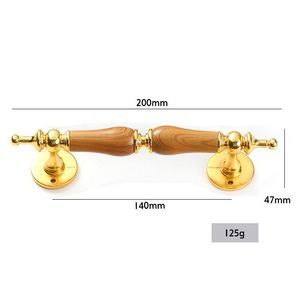 Роскошная ручка для шкафа из цельного дерева и цинкового сплава - Product Image 6