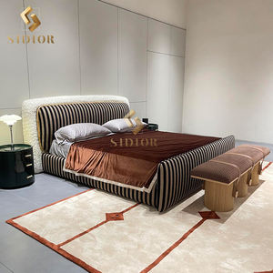 Modern Full Size Bedroom Suites Modern Set Furniture <strong>Designer</strong> Leather Light Luxury Italian Bed <strong>Camas</strong> Modernas Bedroom Furniture - Product Image 4