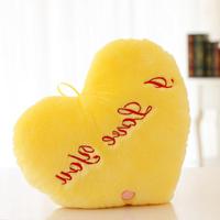 2025 Hari Valentine aku mencintaimu bentuk hati bantal bercahaya kreatif bersinar cinta mainan mewah Led hati boneka hadiah bantal