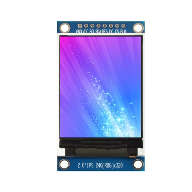 2.0 Inch 240×320 TFT LCD Module ST7789 SPI Industrial Display For Instrument IoT Panel CHY