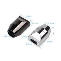 Adaptateur audio en alliage d'aluminium de 6,8 mm à 3,4 mm, séparateur en Y, glissière, prise jack, connecteur de fil pour écouteurs