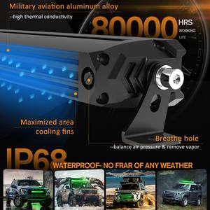 Luces DE TRABAJO curvadas universales de 30 pulgadas, retroiluminadas en verde ámbar, barra de luz Led de alta potencia de 30 40 50 pulgadas para vehículos todoterreno Fortuner - Product Image 5