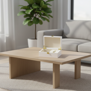 Boîte de rangement rectangulaire en bois MDF luxueuse, faite sur mesure et artisanale, avec design gravé, pour cadeaux et artisanat - Product Image 4