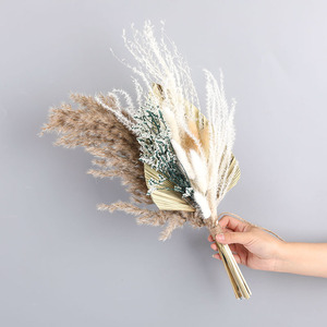 Ramo de Flores Secas de Pampas Naturales, Hierba de Pampas Seca para Decoración de Fiestas - Product Image 5