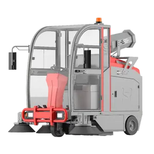 IronBee JS200 endüstriyel sürüş üç tekerlekli direksiyon yol süpürücü temizleme makinesi zemin yol süpürücü s