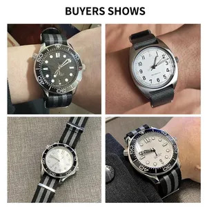 <span class=keywords><strong>Bracelet</strong></span> de montre en Nylon de haute qualité, pour Omega Seamaster Rolex Tudor <span class=keywords><strong>Seiko</strong></span>, accessoires de sport, 20mm <span class=keywords><strong>22mm</strong></span> - Product Image 4
