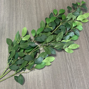 I prezzi bassi della fabbrica B-268 assomigliano a foglie di decorazione naturali tessuto di seta lungo 110cm lascia foglie artificiali di salice verde - Product Image 4