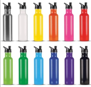 Custom 500ml 750ml Promotional Single Wall Stainless <b>Steel</b> Sport Water <b>Bottle</b> With Straw - Product Image 4