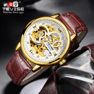 นาฬิกาข้อมือผู้ชาย TEVISE T869 ระบบจักรกล ขนาด 41 มม. สายหนัง ตัวเรือนโลหะผสม หน้าปัดเรืองแสง ขายส่งจากโรงงาน นาฬิกาข้อมือลำลอง - Product Image 5