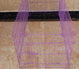 C & C Portable Pliant En Métal Chien Exercice Stylo Respirant Solide Motif Pliable Animal Exercice Clôture En Matière Plastique - Product Image 6