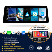 Écran tactile de 12,3 pouces pour autoradio avec système Linux, CarPlay sans fil, Android Auto, compatible avec BMW X3 F25 X4 F26 X5 E70 X6 E71